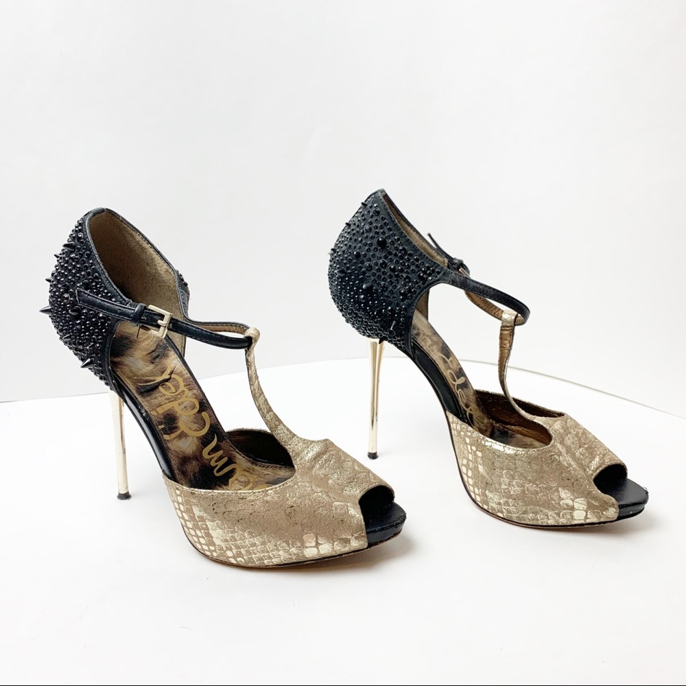 Sam Edelman Scarlett Spiked T Strap Heels